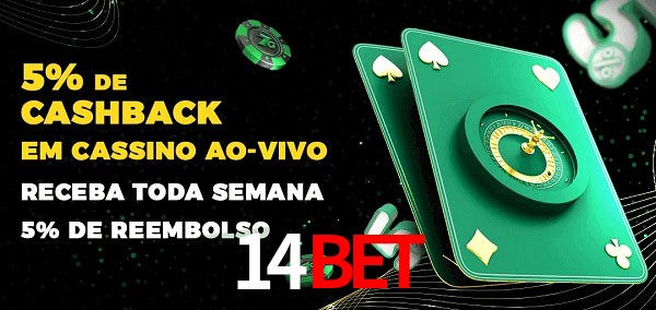 Promoções do cassino ao Vivo 14bet